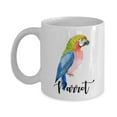thumbnail image 1 of Parrot Ceramic Coffee & Tea Gift Mug, Décor, Stuff, Items & Accessories For Birders, Parrot Lovers, Bird Watcher Men & Women, 1 of 4