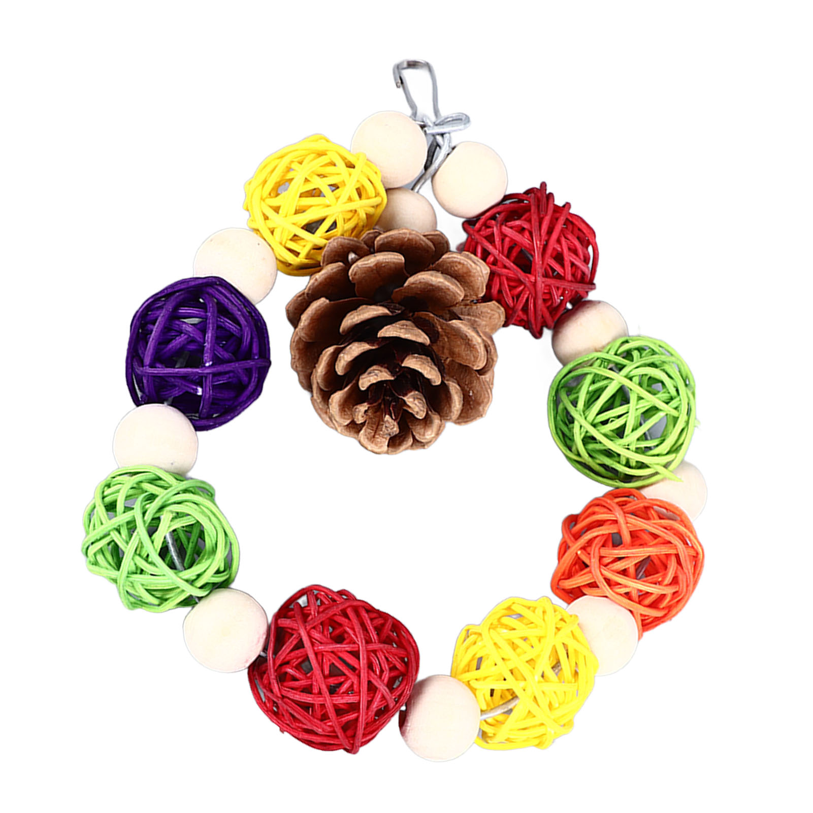 Parrot Chewing Toys Safe Corn Husk Cage Toys Interesting Anxiety