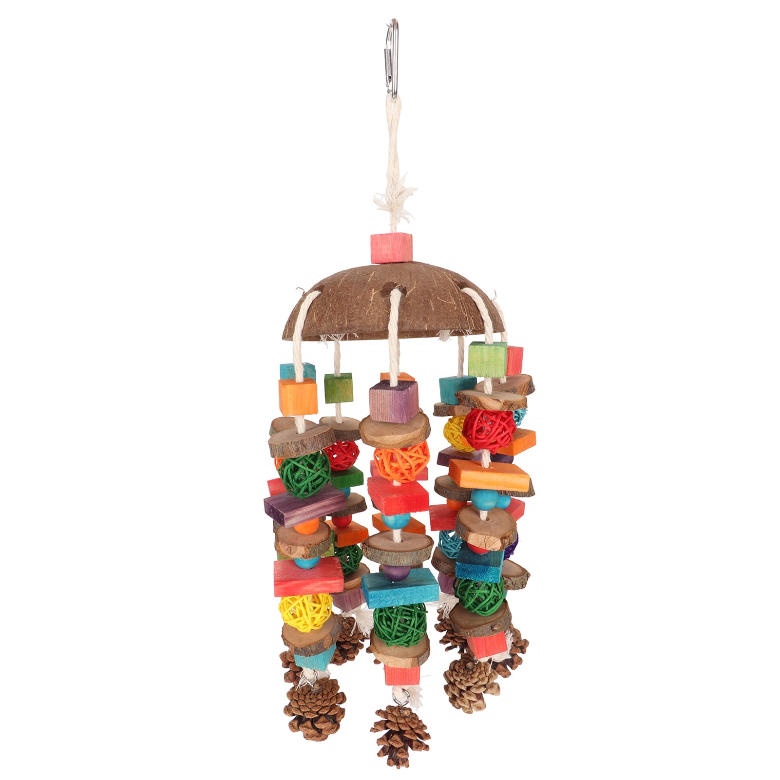 Parrot Chewing Toys Safe Edible Coloring Biting Toys Hanging Boredom