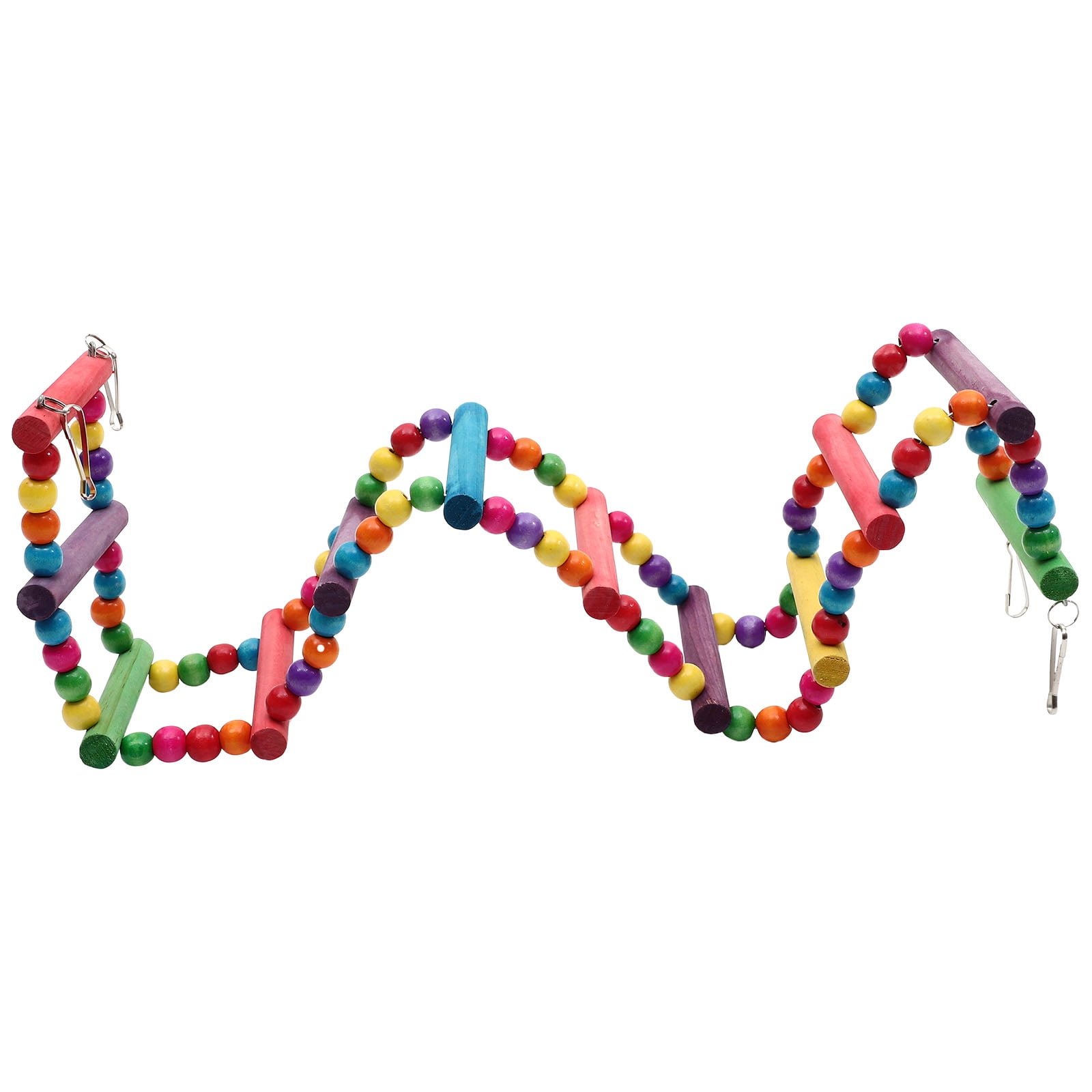 Image showcasing Parrot Climbing Ladder Stands for Indoor Travel Cage Bird Toys Cages ...