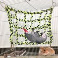 thumbnail image 1 of Parrot Climbing Net Rope Pet Cage Toy | Durable Hanging Activity Ladder for Hamsters Rats Ferrets Small Animals | Natural Rope | 28cm x 20cm | 4 Clips Included, 1 of 6