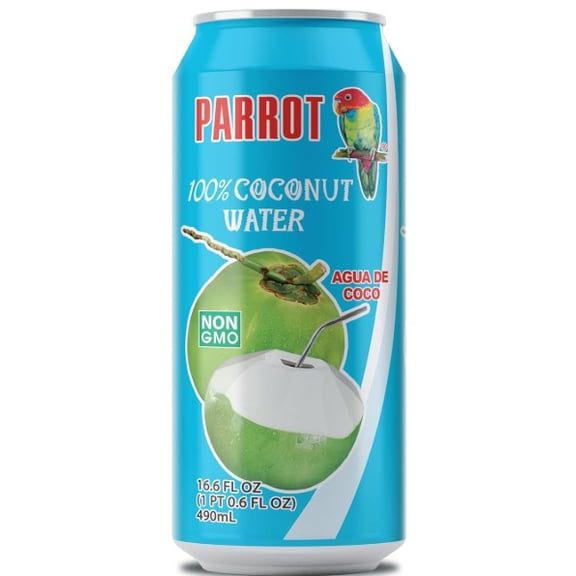 Parrot Coconut Water No Pulp 16.6 fl oz (Pack of 4)