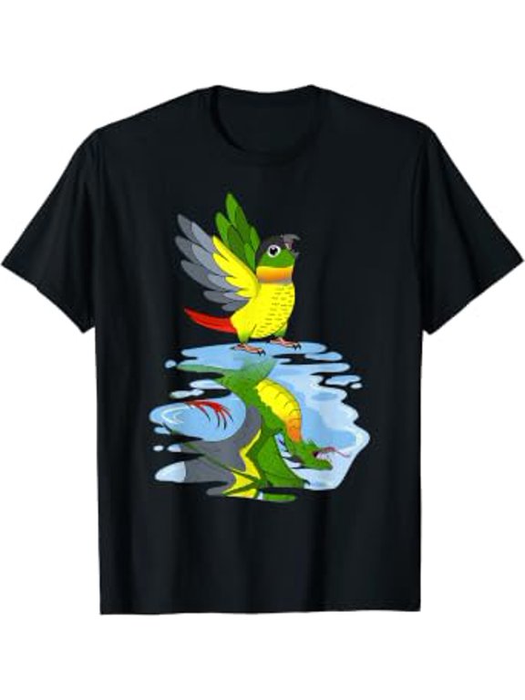 Parrot & Dragon Reflection I Yellow-Sided Green Cheek Conure T-Shirt
