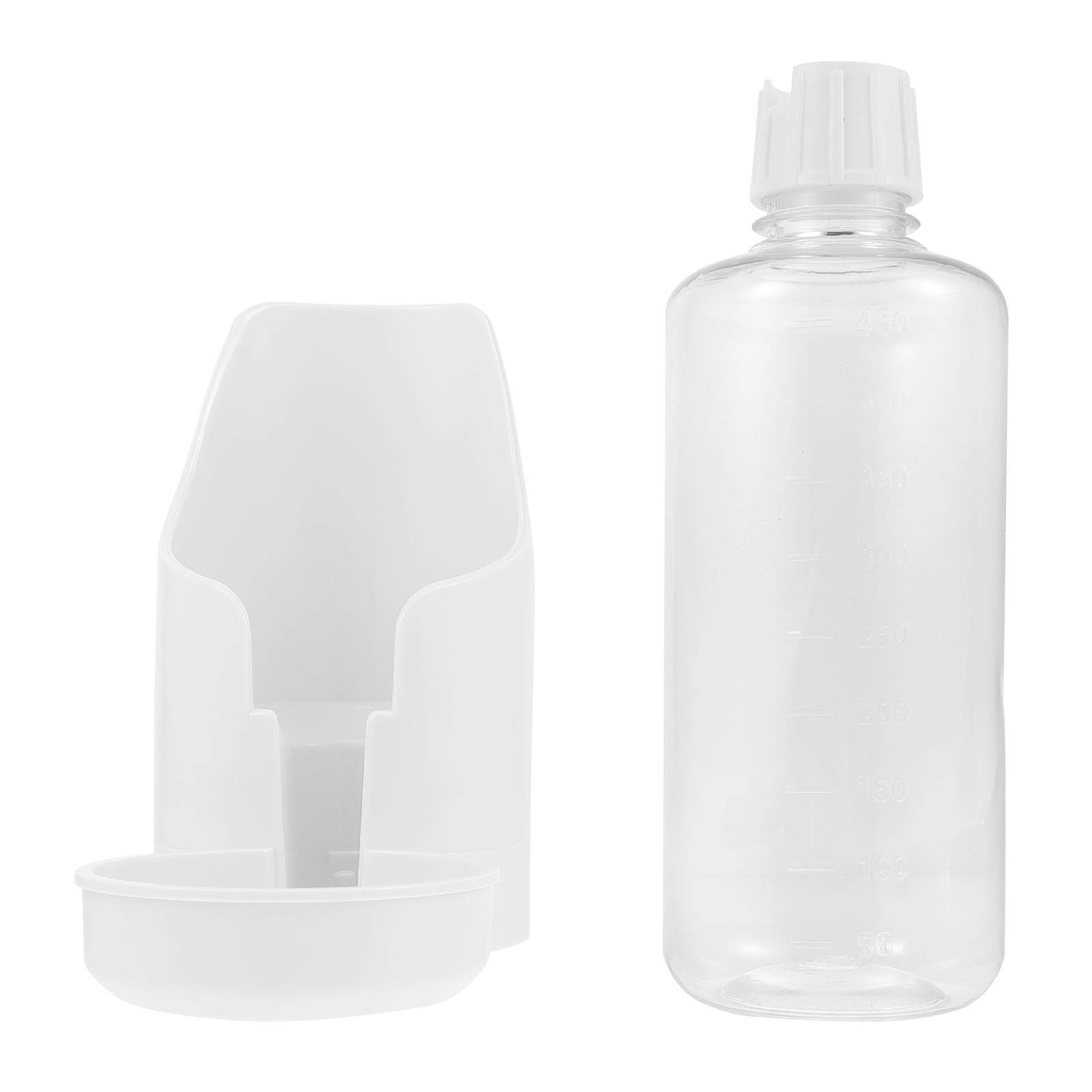 Zonh Automatic Bird Drinker Cups Clear Water Bottle Parrot Drinking