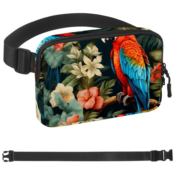 Parrot Fanny Pack Waist Packs for Men Women, Waist Bag Hip Pack for Travel Hiking Running Outdoor Sports