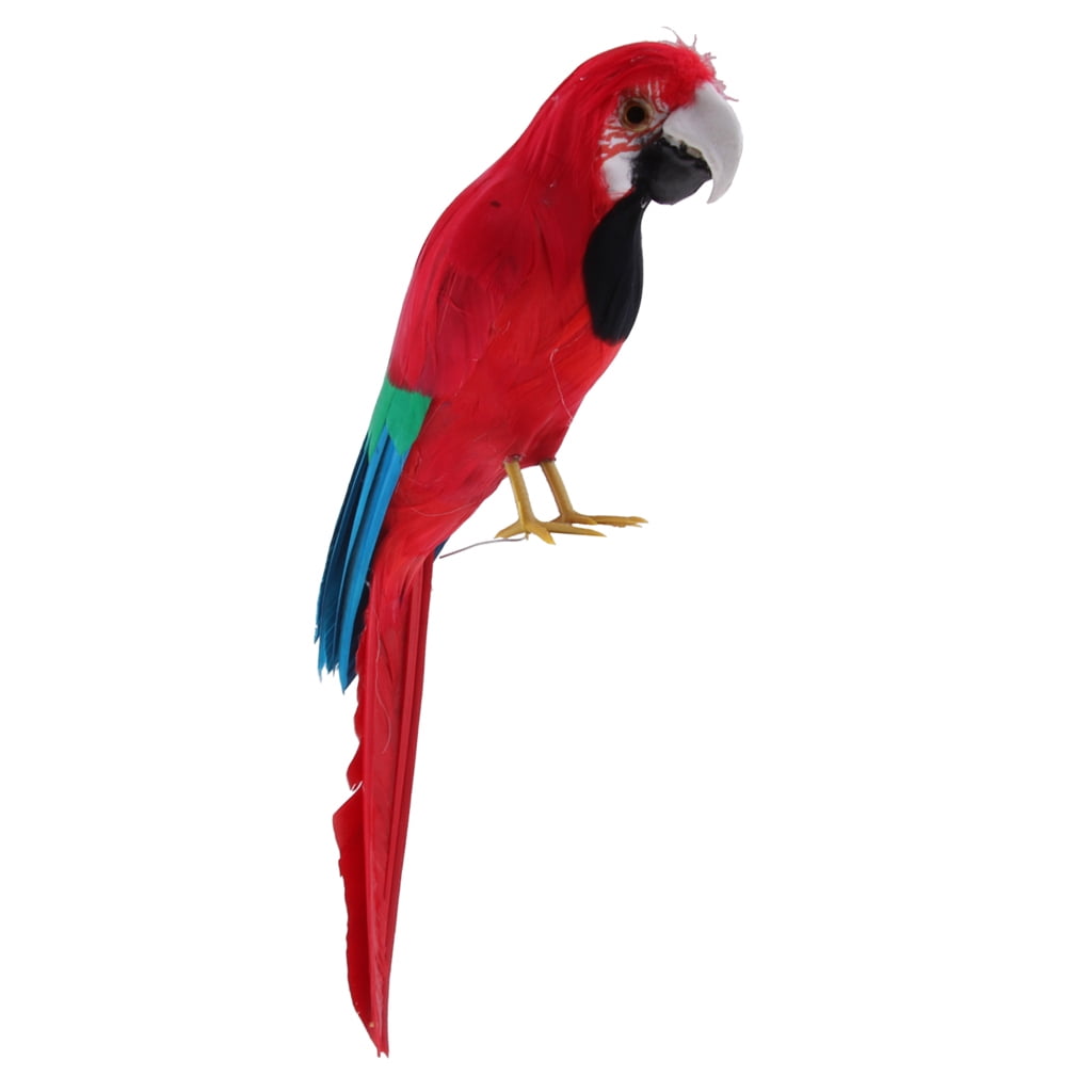 Parrot Garden Statue Birds Sculpture Outdoor Landscape Decor for Patio,Yard, Grassland, , 30cm