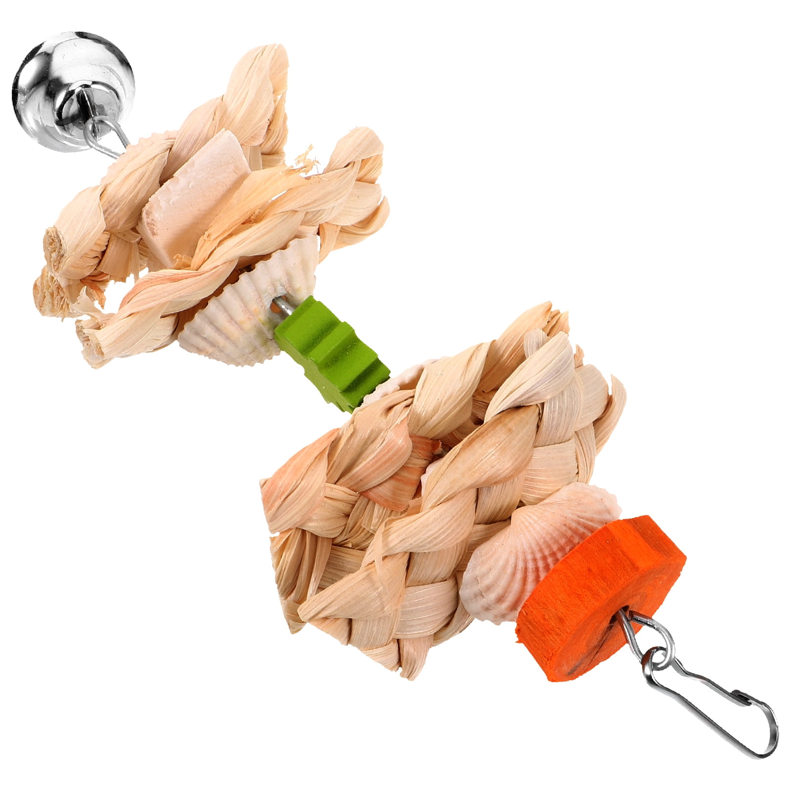 Wontee Bird Chew Toys For Parrots - 2-Pack Mineral Beak Grinding Treats For Budgies, Cockatiels, Conures