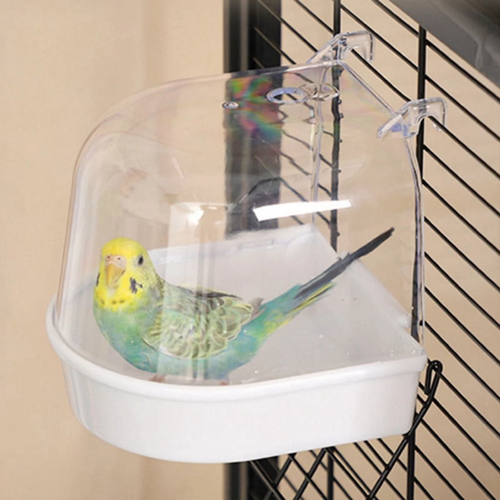 Parrot Hanging Bathtub Easy To Install Canary Cage Accessories Pet Photo Inspiration