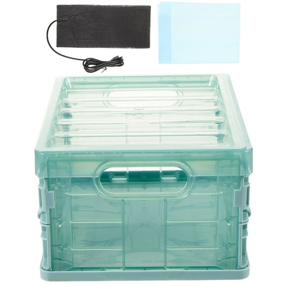 Parrot Incubator Equipment with Chick Brooder and Pet Heating Pad, Reusable Plastic Thermal Box for Birds and Small Pets