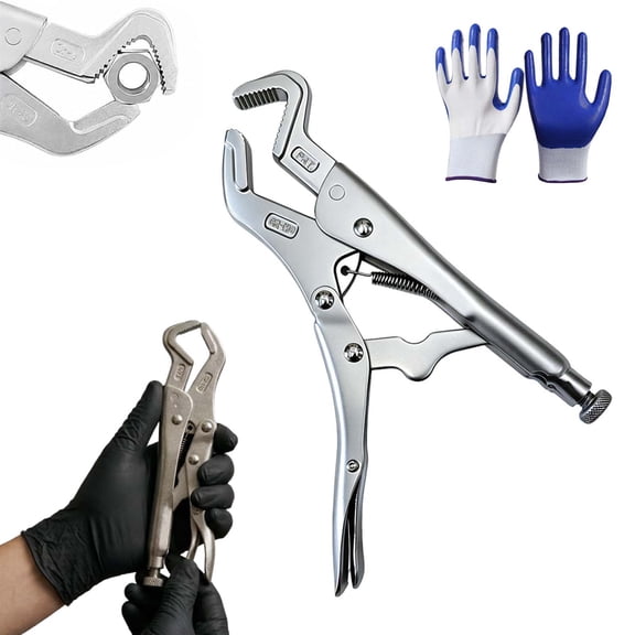 Parrot Jaw Locking Pliers, 9-Inch Vice Grips Plier, Adjustable Parrot Jaw Grip Pliers Tool with Chrome-Molybdenum Steel, Non-Slip Handle for Welding, Plumbing, Pipe and Automotive Repair(1pcs)