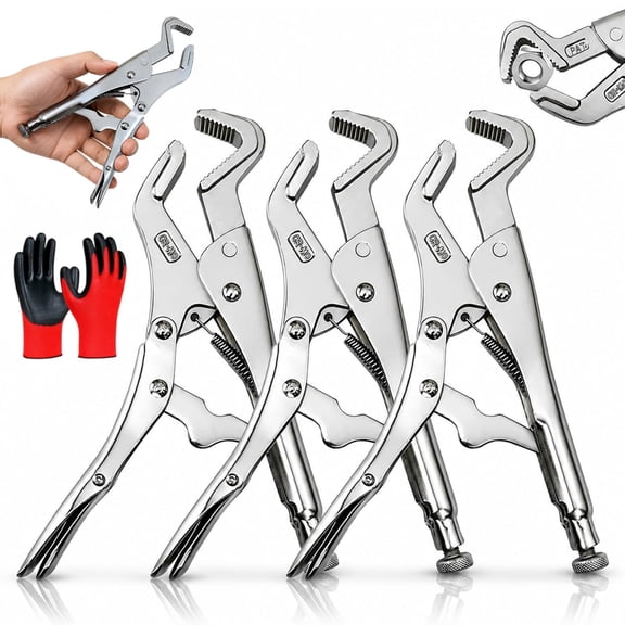 Parrot Jaw Vise Grip, 9 Inch Parrot Nose Locking Pliers, Adjustable Locking Pliers Tool for Sway Bar Link and Pipe Clip Repair