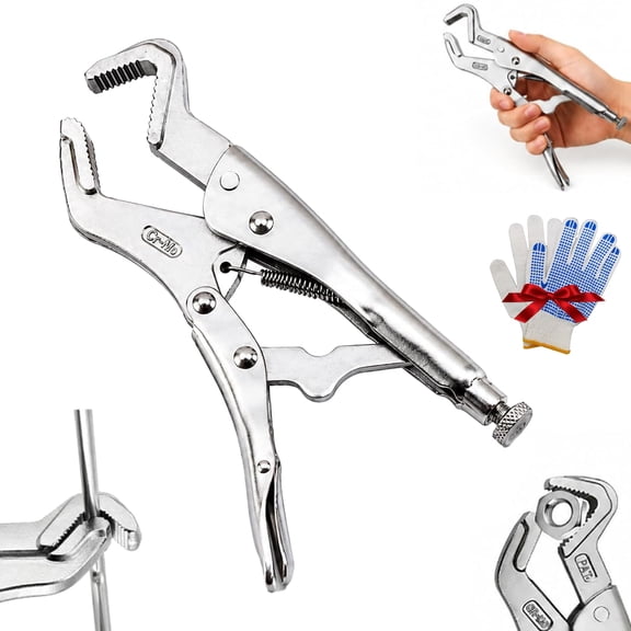 Parrot Jaw Vise Grip, 9 Inch Parrot Nose Locking Pliers, Adjustable Vice Grip Pliers Tool for Sway Bar Link Removal, Pipe Clip Repair, Welding, Plumbing and Garage Workshop Use