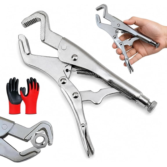 Parrot Jaw Vise Grip, 9 Inch Parrot Nose Locking Pliers, Adjustable Vice Grip Pliers Tool for Sway Bar Link Removal, Pipe Clip Repair, Welding, Plumbing and Garage Workshop Use (1PC)