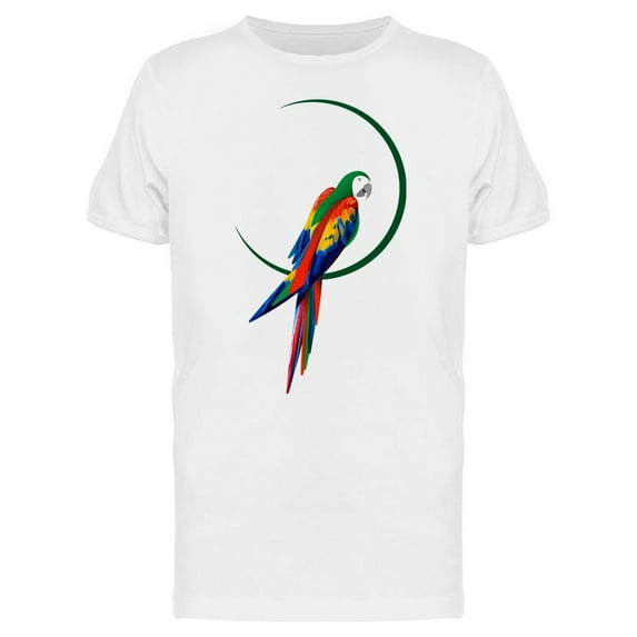 Parrot Logo Graphic T-Shirt Men -Image by Shutterstock, Male x-Large