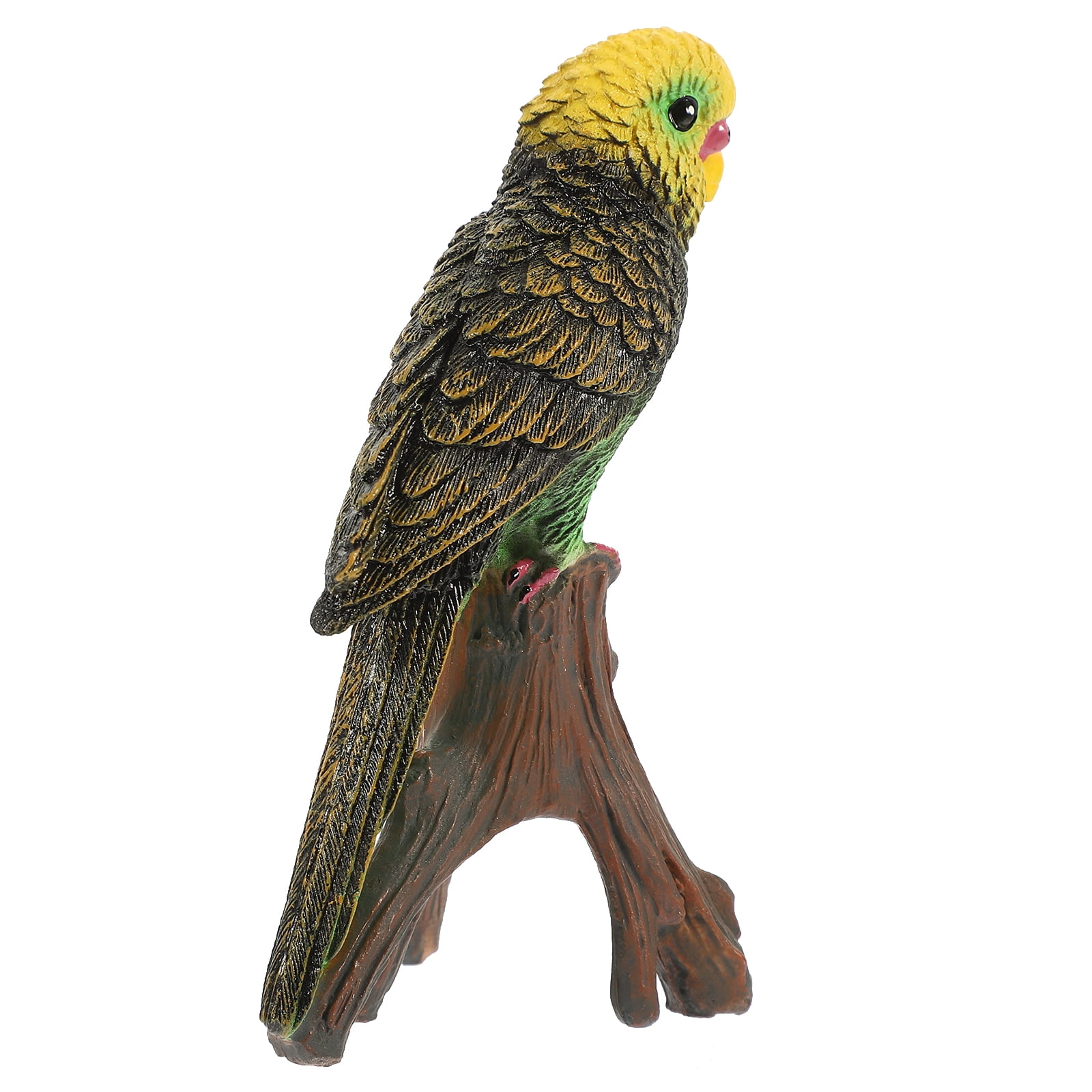Parrot Model Statue Decor Garden Ornament Greenoodle Bird Toys for
