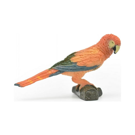 Parrot, Museum Quality, Realistic, Plastic, Bird Design, Educational, Hand Painted, Figure, Lifelike, Model, Figurine, Replica, Gift,           3"     CWG202 BB45