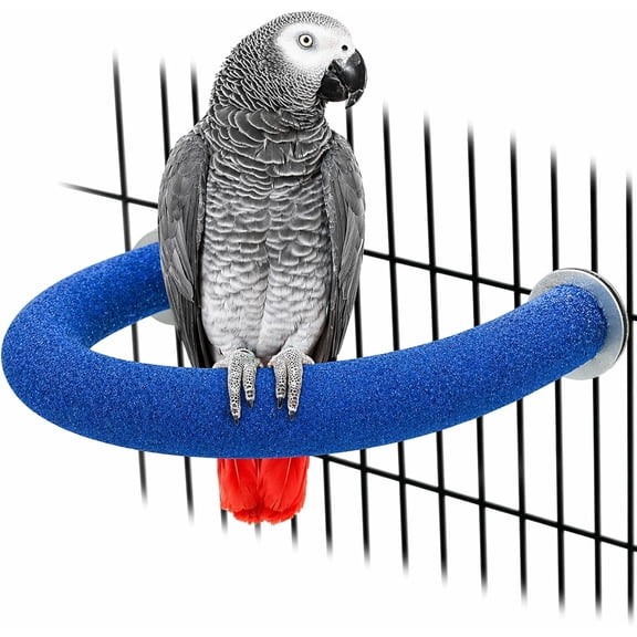 Parrot Perch Rough-surfaced - Quartz Sands Bird Cage Perches for Medium to Large Bird, U Shape Large