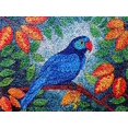 thumbnail image 1 of Parrot Perched on Flowers Latch Hook Kits Rug DIY Cushion Tapestry Making Crochet Hook Mat Making Kits Color Preprinted Pattern Canvas DIY Carpet Needlework Crochet Kits 52x38cm (G11-87), 1 of 7