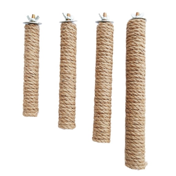 Parrot Pet Standing Wooden Hanger Bird Claw Grinding Stick Parrot Standing Rod Rope Co y22747