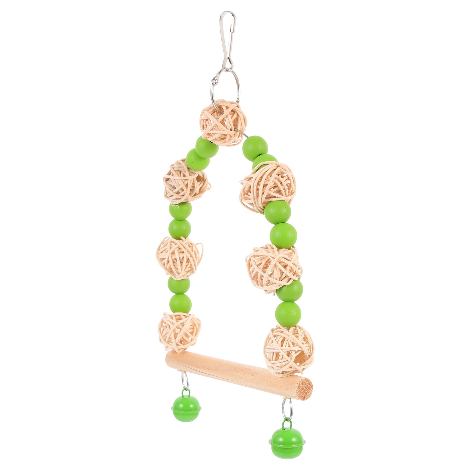 Masteelf Parakeet Stand Bird Swing Toy Perch Cage Accessory for Parrots ...