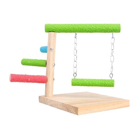 Parrot Playstand Bird Playground Perch Bird Toy Chewing Bite Platform Tabletop Bird Stand Parrot Play Stand for