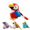 thumbnail image 1 of Parrot Plush Toy Cartoon Soft Birds Plush Doll Backpack Accessories Animal Toys, 1 of 5