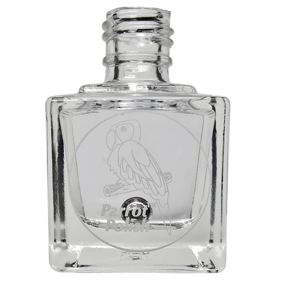 Parrot Polish Quick Dry Clear Top Coat Nail Polish, Long Lasting Clear Glossy Nail Lacquer, Streak-Free Chip Resistant, Feather Dust, 0.5 Fl Oz