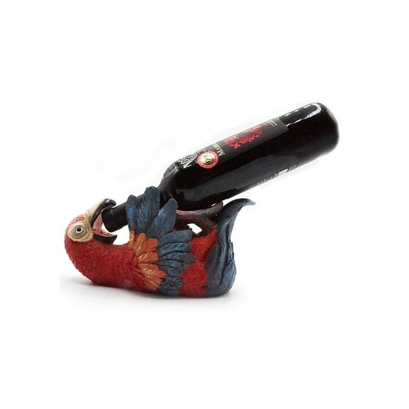 Parrot Polyresin Wine Bottle Holder, Parrot, Size: One Size, Barry Owen