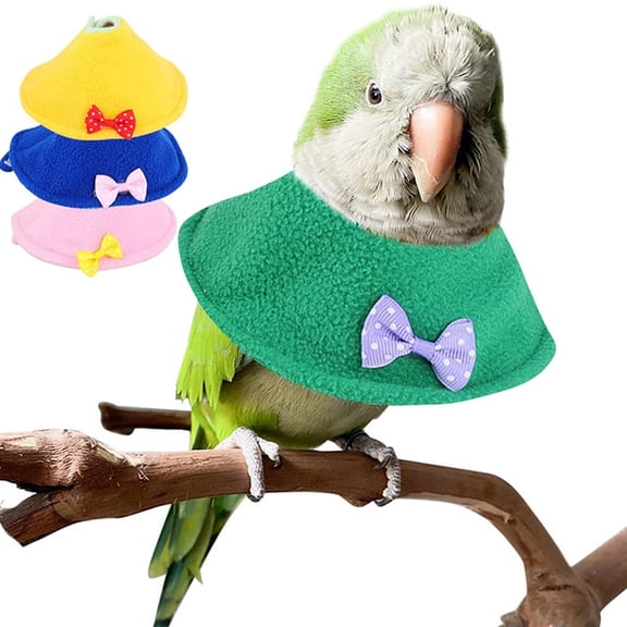 Parrot Recovery Collar Soft Breathable Bird Cone Protective Neck Ring for Small Medium Parrots