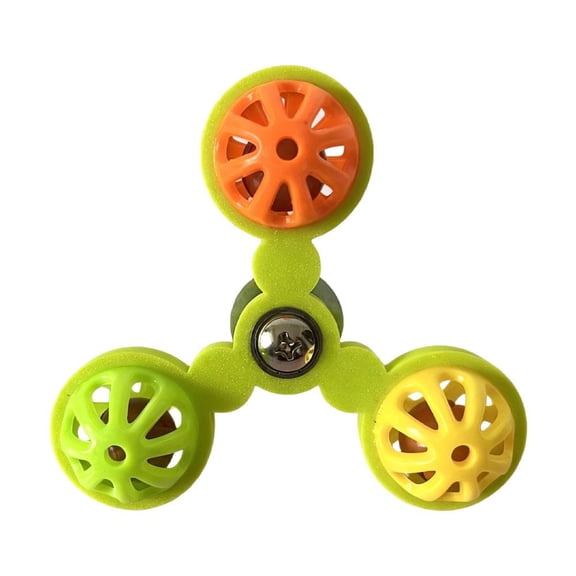Parrot Rotating Bell Toy, Interactive Bird Foraging Toy, Mental Enrichment Swing Ornament, Cage Decor Entertainment Toy for Parakeet Cockatiel
