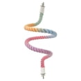 thumbnail image 1 of Parrot Rotating Climbing Perch, Gradient Color Large 23.6 Inch Bendable Twisted Rope Climbing Toy, 1 Piece for Large Parrots Parakeets Cockatiels Lovebirds Finches Macaws Bird Cage Exercise Perch, 1 of 5