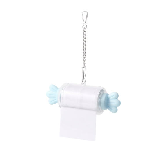 Parrot Shredding Toy, Bird Paper Dispenser, Interactive Foraging Cage Accessory, Hanging Enrichment Roll Holder for Small Birds, Durable Boredom Buster for Parakeet Cockatiel Lovebird