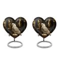 thumbnail image 1 of Parrot Solar Flight - Human Remains Urn Adult - Compact Cremation Urn For Men - Heart Burial Urn For Adult Human Ashes 3 Inch, Set Of 2, 1 of 5