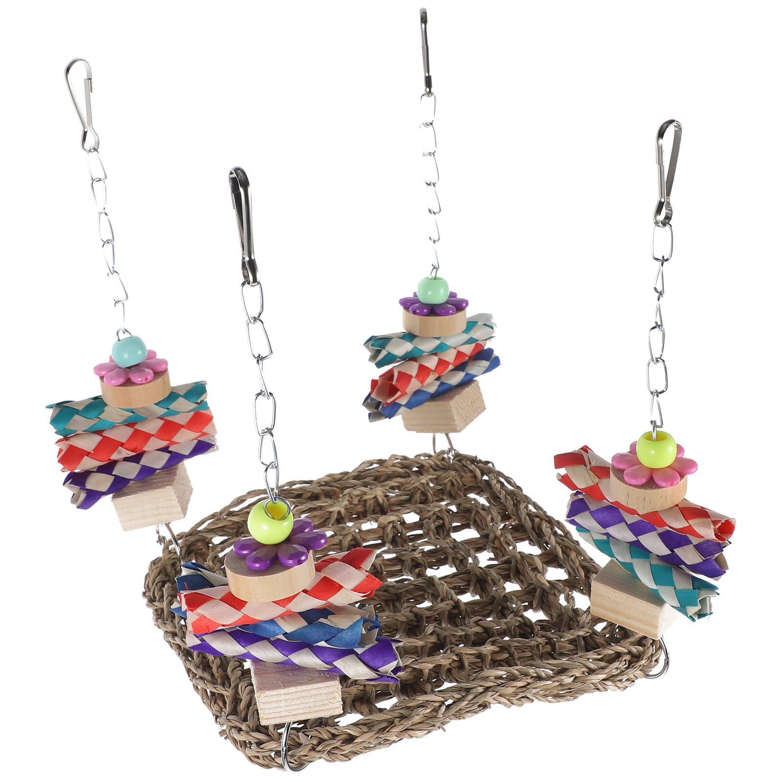 Parrot Summer Hammock Bird Cage Decor Bird Stand for Cockatiel Parrot ...