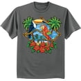 thumbnail image 1 of Parrot Toucan Tropical Bird Art Tee Shirt, 1 of 1