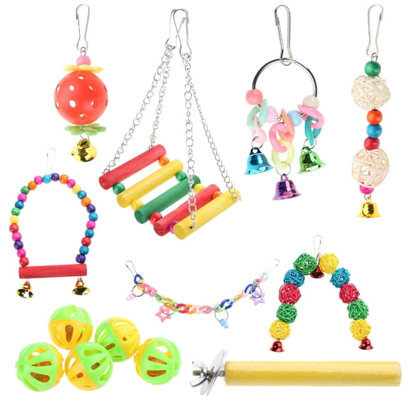 Parrot Toy Bird Toy Accessories Parrot Toy Kit Bird Cage Toy Chewing Bird Toy