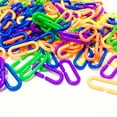 thumbnail image 1 of Durable Parrot Toy Glider Links Chain with C-Clips Parts for Pet Birds 100PCS, 1 of 3