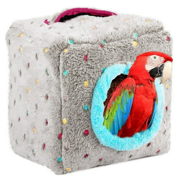 Parrot Toys Hamster Hut Hanging Bed for Birds Pet Cage Warm Parrot Bird Cage Accessory Platform Competition Title