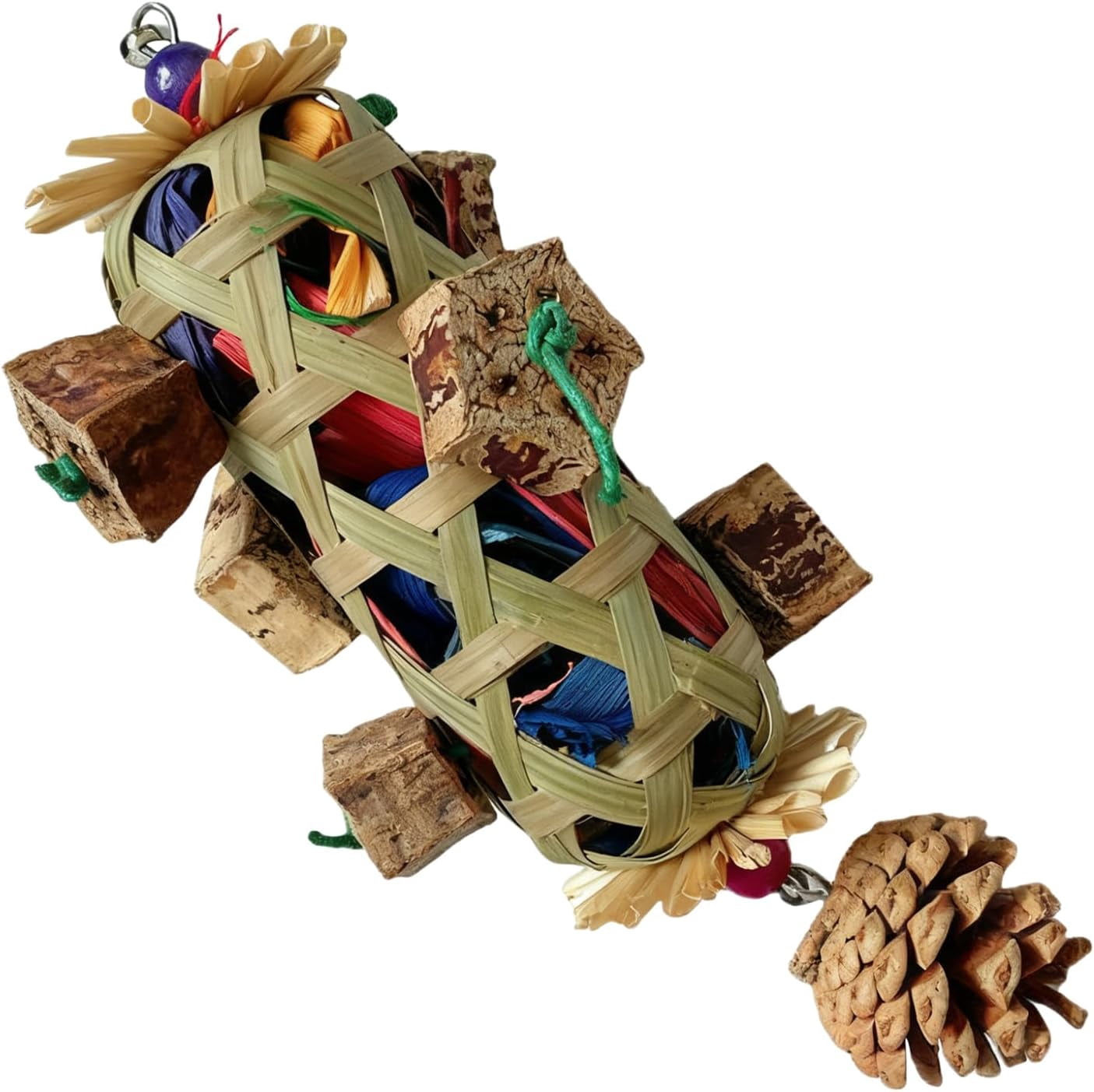 Picture of Parrot Toys – Interactive Foraging And Chewing Bird Playset, Hanging ...
