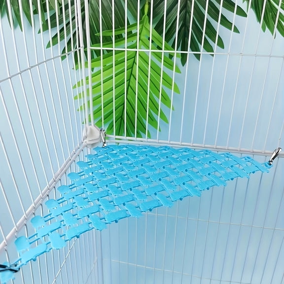 Parrot Toys for Large Birds with Ventilated Openwork Design,Curved Hanging Perch for Cage Aviary Decor,Small Pet Supplies for Bird Owner Christmas Gift,1 Pack