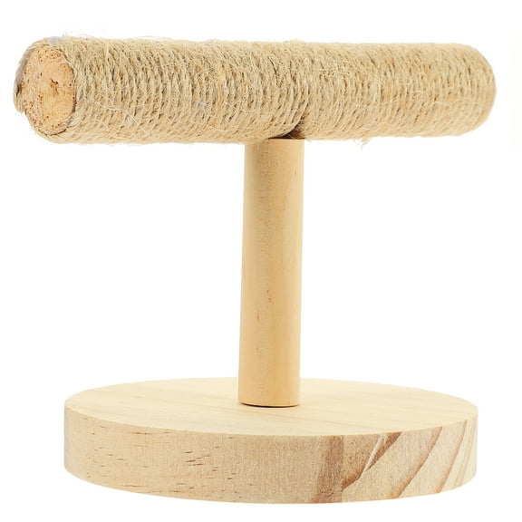 Parrot Tree Indoor Wood Stand Toy Bird Activity Perch Office