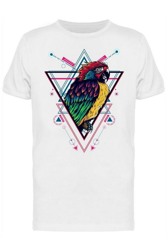 Parrot Triangle Bird T-Shirt Men -Image by Shutterstock, Male Small
