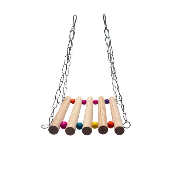 Parrot Trick Tabletop Toys Wooden Bird Training Basketball Stacking Rings Puzzle Set