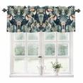 thumbnail image 1 of Parrot Tripical Kitchen Valances for Windows 60x18 Inch Kitchen Curtains Valances Rod Pocket Green Coconut Tree Leaves Botanical Bathroom Window Valances for Window Treatment Decor, 1 of 6