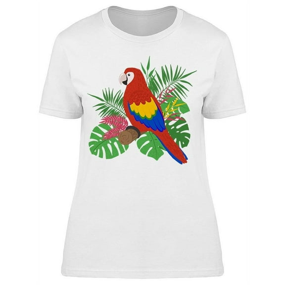 Parrot Tropical Bird T-Shirt Women -Image by Shutterstock, Female x-Large