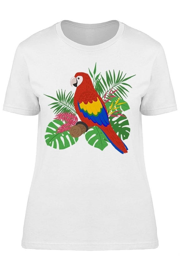 Parrot Tropical Bird T-Shirt Women -Image by Shutterstock, Female x-Large
