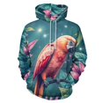 thumbnail image 1 of Parrot Tropical Paradise 3D Print Hoodie Men Women Autumn Thin Pullover Sweatshirt Vintage Streetwear Tops, 1 of 6