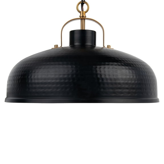 Modern 1-Light Rustic Metal Pendant Light