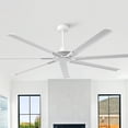 thumbnail image 1 of Parrot Uncle 100" Aluminum Blade White HVLS Ceiling Fan without Light, Extra Large Windmill Ceiling Fan with Remote Control, 1 of 17