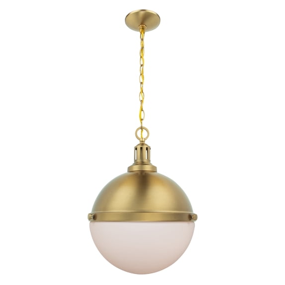 Modern Dimmable 2-Light Incandescent Gold Pendant Lights with Bowl Glass
